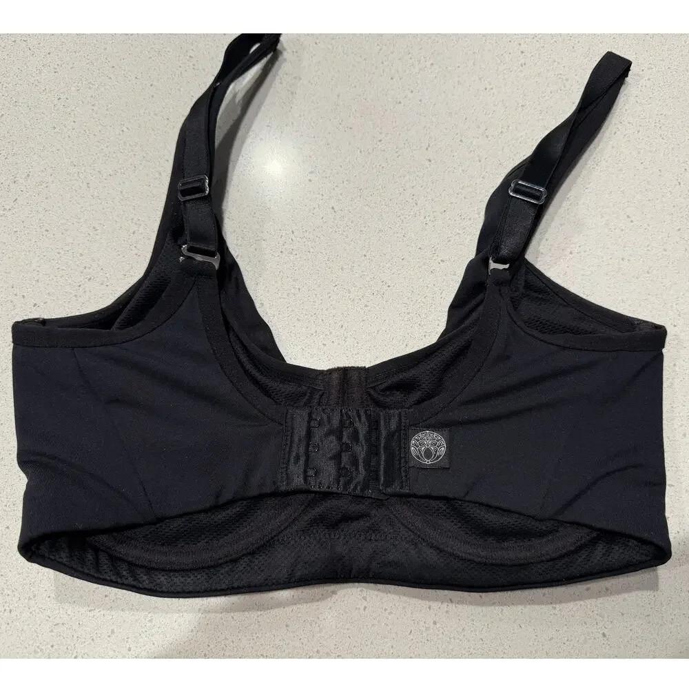 Natori Convertible Cool Max High Impact Bra in‎ Black 34DD